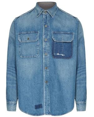 Maison Margiela Denim Shirts - Blue