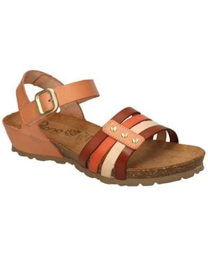 Yokono Schoenen ,Veelkleurig ,Leer Monaco-051 Sandalen - Bruin