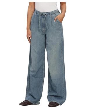 Tommy Hilfiger Jeans ,Blauw ,Katoen Charlie Mr Loose Wd Tie Cj 6039