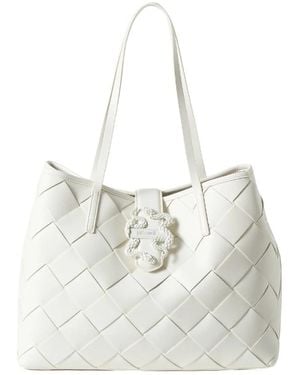 Just Cavalli Tote Bags - White