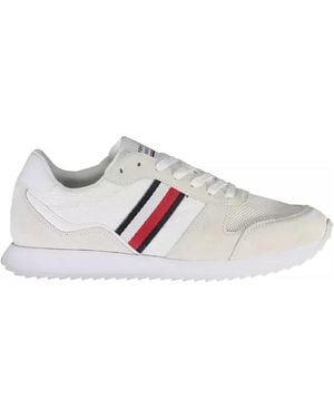 Tommy Hilfiger Umweltfreundliche Weiße Sneaker Mit Logo-Akzent - Natur