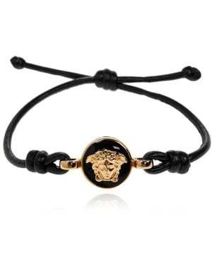 Versace Medusa Lederarmband - Schwarz