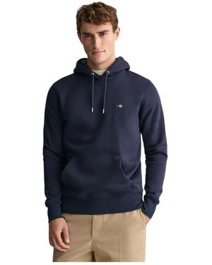 GANT Hoodies & Sweatvesten ,Blauw ,Leer Hoodie Shield