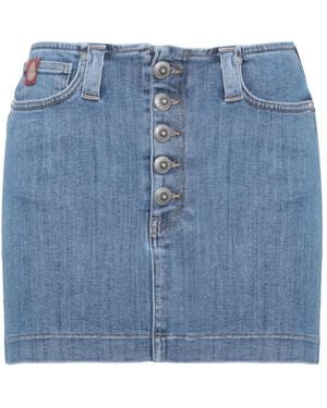 Dondup Stretch Denim Minirok - Blauw