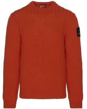Aeronautica Militare Round-Neck Knitwear - Red