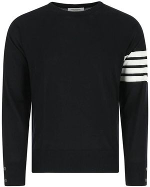 Thom Browne Round-Neck Knitwear - Black