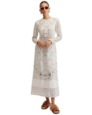 La DoubleJ Lacey swing dress - Natur