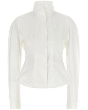 Jacquemus Overhemden ,Wit ,Katoen La Chemise Tulipe