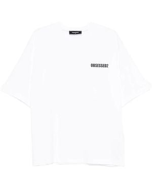 DSquared² Lässiges Schwarzes T-Shirt Aw25 - Weiß