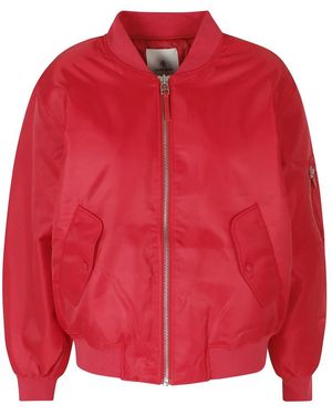 Anine Bing Jassen ,Rood ,Polyester Leon Bomber