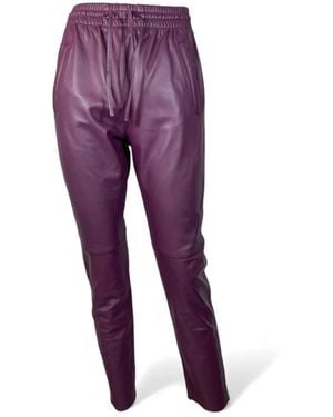 Oakwood Slim-Fit Trousers - Purple
