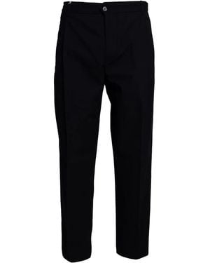 BRIGLIA Slim-Fit Trousers - Black