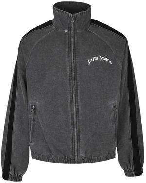 Palm Angels Trackjack Met Logo-Print En Zijstrepen - Zwart