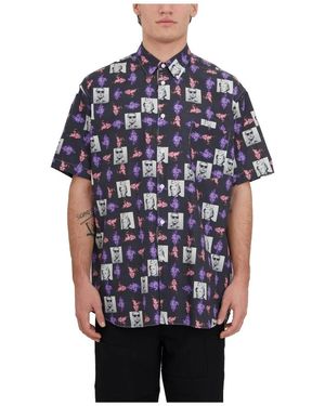 Comme des Garçons Short Sleeve Shirts - Blue