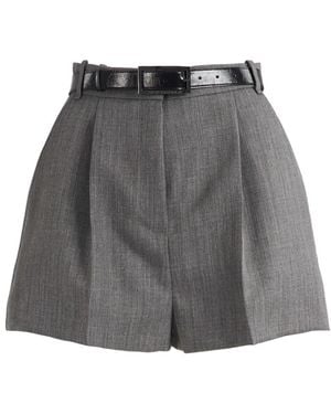 Elisabetta Franchi Short Shorts - Gris