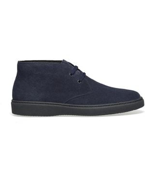 Frau Lace-Up Boots - Blue