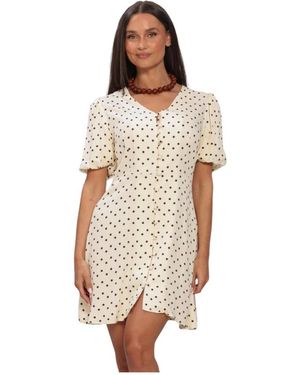 Ydence Kleedjes ,Leer Dress Amaya - Bruin
