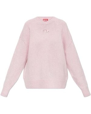 DIESEL Truien & Vesten ,Roze ,Wol M-Areeta Trui