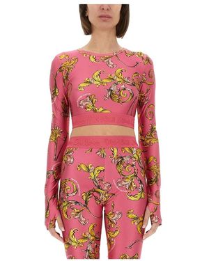 Versace Jeans Couture Long Sleeve Tops - Red