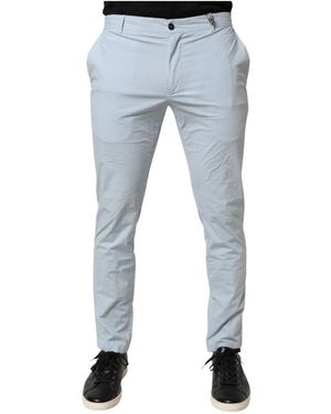 Daniele Alessandrini Slim-Fit Trousers - Blue