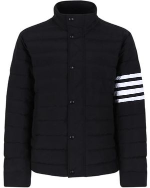 Thom Browne Jassen ,Zwart ,Gewatteerd Donsjack
