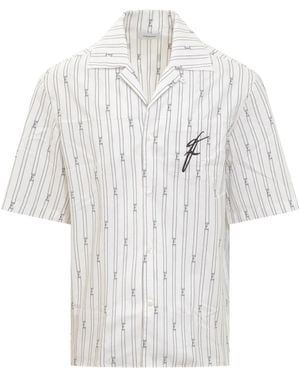 Ferragamo Short Sleeve Shirts - White