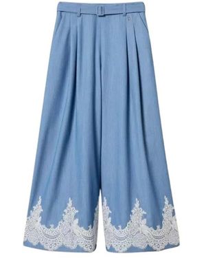 Twinset Wide Trousers - Blue