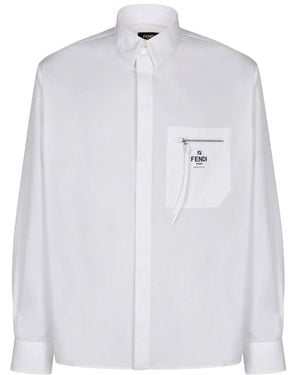 Fendi Casual Shirts - White