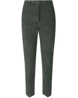 Momoní Broeken ,Groen ,Velours Gestreepte Broek