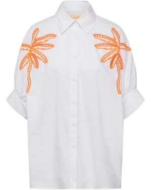 Le Comte Klassieke Blouse - Wit