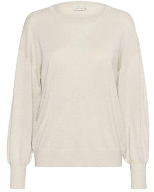 Kaffe Round-Neck Knitwear - Blanco