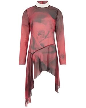 Alberta Ferretti Short Dresses - Rojo