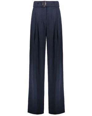 Moorer Wide Trousers - Azul