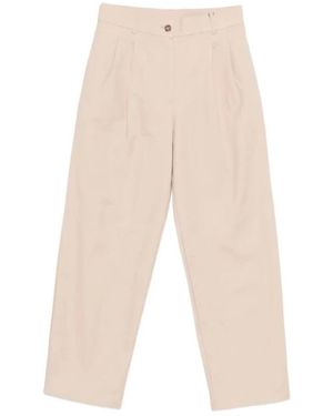 Calvin Klein Wide Trousers - Natural