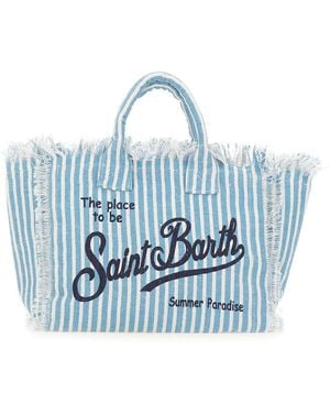 MC2 Saint Barth Colette Linnen Handtas - Blauw