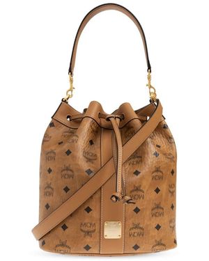 MCM Tassen ,Bruin ,Leer Dessau Bucket Bag