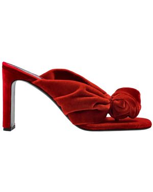 ROTATE BIRGER CHRISTENSEN Schoenen ,Rood ,Leer Velvet Heeled Mules