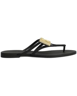 Dolce & Gabbana Flip-Flops & Slides - Black