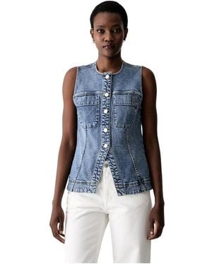 DKNY Vests - Azul