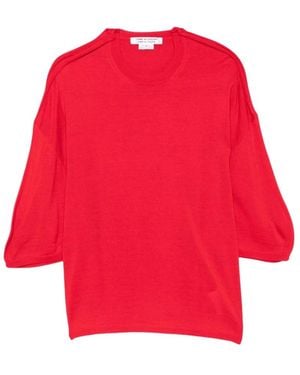 Comme des Garçons Truien & Vesten ,Rood ,Wol Rrn 5154 Gebreide Top