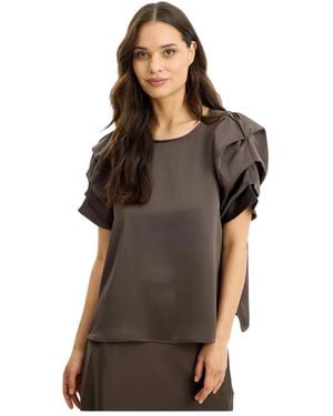 iN FRONT Blouses - Bruin