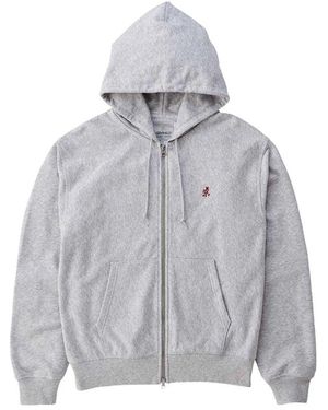 Gramicci Hoodies & Sweatvesten ,Grijs ,One Point Zip-Hoodie