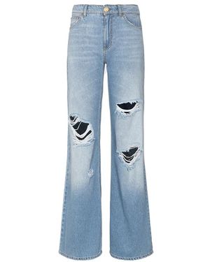 Gaelle Paris Wide Jeans - Azul