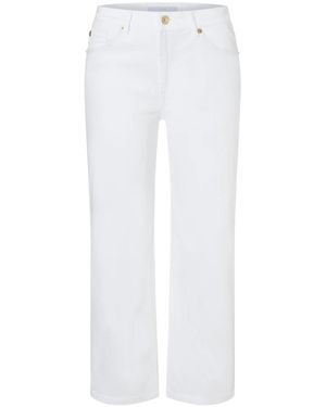M·a·c Cropped jeans - Bianco