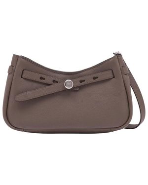 Tory Burch Romy Zip Top Shoulder Bag - Grey