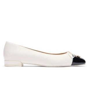 Stuart Weitzman Slank Boog Plat - Wit