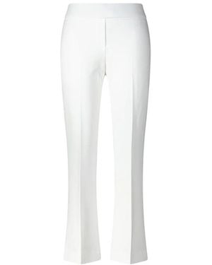 Seductive Wide Trousers - Blanc