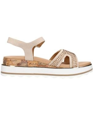 Alviero Martini 1A Classe Flat Sandals - Metallic