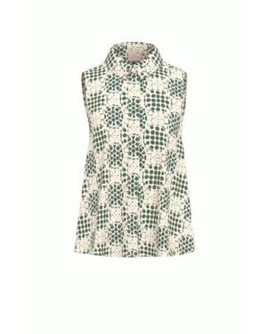Marella Sleeveless Tops - Verde