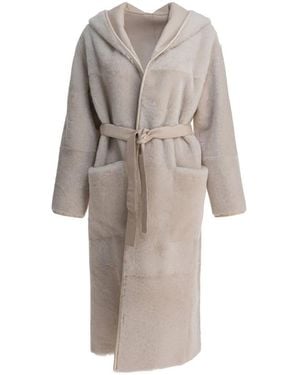 Blancha Belted Coats - Neutro
